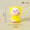 Micro-paisagem Desenho Animado Fofo Urso Capa de Chuva Decoração de Casa Decorações de Mesa Decorações Criativas Artesanato em Resina Pequenos Enfeites