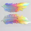 Calcomanías para coche transfronterizas calcomanías de plumas para coche cubierta para arañazos de coche calcomanías casuales pluma Espejo Retrovisor Espejo calcomanías par