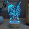 The Legend of Zelda The Breath of the Wilderness The Tears of the Kingdom Link Pequeño Lingke Chasis Periférico Adornos Decoración Luz Nocturna 3D
