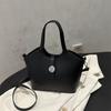 Bolso de Mujer Texturizado 2025 Nuevo Vintage Versátil Bolso Bandolera Casual Trabajo Viajero Portátil Bolso Balde
