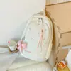 Mochila Estilo Ins Coreano para Chicas de Secundaria, Alta Apariencia, Gran Capacidad, para Estudiantes de Primaria y Secundaria, Pequeña Fresca, Bolso de Doble Hombro para Niñas