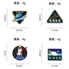 Insígnia de Metal Aeroespacial da Nasa Mochila Tendência Estudantil Jaqueta Acessórios Atacado Broche Criativo Presente Comemorativo