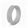 Anillo de acero inoxidable tejido con malla de 4/6/8 mm, personalizado, que no se decolora ni se deforma, anillo para pareja, accesorio popular para la mano