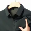 Comércio Exterior Transfronteiriço Primavera e Outono 2024 Camiseta Básica Masculina de Manga Longa Camisa Polo Solta Lar Top Casual Masculino