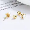Pendientes de botón de hilo de perla estrella para mujer Plata de ley 925 estilo coreano temperamento personalizado con cuentas para el lóbulo de la oreja joyería de oreja de alta calidad