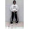 Pantalas Casuais de Comércio Exterior Amazon Aliexpress Transfronteiriços Primavera e Outono Nova Moda Versátil Soltos de Perna Reta Calças Esportivas Atacado