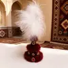 Acessórios Populares de Chapéu de Cordeiro de Xinjiang Grampo de Cabelo, Grampo de Cabelo Cultural Criativo de Bebê Cordeiro Fofo, Acessórios de Chapéu Estilo Étnico