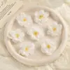 Flores artificiales de tela de seda, pequeñas flores de cerezo y durazno, accesorio para el cabello Hanfu, pasador de estilo antiguo DIY, adorno para el cabello, accesorio de flor artificial