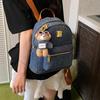 Mochila Jeans Fashion para Mulheres 2026 Novo Estilo Casual Grande Capacidade Mochila de Viagem Estilo Universitário Bolsa Escolar Versátil