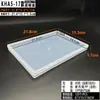 Caja Plana Rectangular Transparente para Accesorios de Pesca con Tornillo en Varios Tamaños, Caja Vacía para Dibujo, Pegatinas, Rompecabezas de Juguete para Niños, DIY
