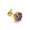 Brincos de titânio com borda irregular retrô e incrustados com diamantes redondos, moda fria para homens e mulheres