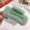 Pinza para el pelo de imitación de piel de conejo de Corea del Sur, para otoño e invierno, con suave viento, para la cabeza, con forma de tiburón grande, accesorios para el cabello al por mayor