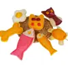 Brinquedo para Gato de Loofah Natural Transfronteiriço, Haste para Limpeza Dental e Mastigação, Gadget Durável e Auto-Entretenimento para Alívio do Tédio, Varinha para Provocar Gato