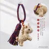 Novos Pingentes de Bolsa de Animais do Zodíaco em Madeira de Faia Artesanais DIY Borla Escultura em Madeira do Zodíaco Brinquedo Chaveiro