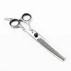 Tijeras de Tornillo Nepperson Negras de Alta Calidad de 7.0 pulgadas, Juego de 4 Piezas, 3 Piezas, 5 Piezas para Peluquería de Mascotas, Tijeras Rectas, Set de Espina de Pescado