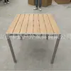 Juego de Mesa y Sillas de Exterior con Sombrilla Patio Balcón al Aire Libre Terraza Ratán Tejido Exterior Impermeable Estilo Ocio Madera Anticorrosión Mesa y Sillas