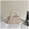 Bolsa Pequeña Retro Portátil de Comercio Exterior para Mujer Nueva Elegante de Moda para el Trabajo Versátil Cepillada de un Solo Hombro Cruzada