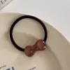 Goma para el pelo transparente con lazo pequeño y brillo, versátil y linda para el uso diario, diadema elástica básica para niñas