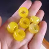 Anillos Corredizos de Ágata Blanca, Pulsera DIY de Ágata Roja, Accesorios para Pulseras de Cuentas Budistas, Cuentas Anillo Redondas Anchas, Accesorios de Círculo Grande