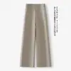 Jeans casuales de pierna ancha de Tencel de cintura alta para mujer, otoño 2026, corte holgado, adelgazantes, de pierna recta, versátiles pantalones de trabajo
