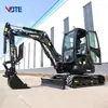 Mini Escavadeira para Uso Doméstico, Pomar Agrícola Multifuncional Máquina de Gancho de 2 Toneladas Micro de Engenharia 20 Pequena Escavadeira