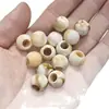 Venta Caliente Transfronteriza de Amazon Abalorios Redondos de Acrílico de Dos Colores con Agujero Grande para Ropa DIY Accesorios Venta al Por Mayor