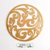 Fondo de Pared Redondo Chino Sofá Silla Doble Felicidad Carácter Fu Lámina de Cobre Entrada Mesa de Café Creativa Muebles Latón Pegatina Decorativa
