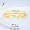 Pulsera Abierta Plisada con Forma de Serpiente Puzuo Gold Shop Nueva Pulsera China de Alta Gama Joyería de Moda para Viajeros