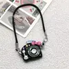Lindo Colgante de Llave de Cámara Pequeña Llavero de Dibujos Animados para Estudiante Llavero de Pareja Bolsa Pequeña Colgante Caliente Colgante de Coche