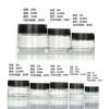 Frasco de creme de vidro transparente de 30g Frasco de creme de 50g com tampa Frasco sub-frasco hidratante Frasco de máscara Frasco cosmético vazio