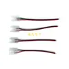 Tira de luz LED 2P 8mm 3528 conector de hebilla de cristal sin soldadura placa desnuda monocromática gota de pegamento línea de un solo o doble cabezal
