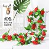 Rosas Simuladas, Flores Artificiais, Vinhas, Tubulações de Água de Ar Condicionado Montadas na Parede, Enrolamento e Bloqueio, Plantas de Plástico Decorativas para Teto de Sala de Estar