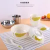 Conjunto de Tigelas de Melamina Tai De Imitação de Porcelana para Arroz, Sopa, Restaurante Comercial, Hotel, Ovo Cozido, Plástico para Fast Food com Tampa
