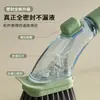 Shun Sheng Artefacto para Fregar Ollas con Mango Largo Dispensador Automático de Líquido Cepillo para Lavar Platos Cepillo para Fregar Ollas Doméstico de Cocina Cepillos de Limpieza Sisal PET