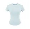 Camiseta Esportiva de Manga Curta Modal de Verão Nova Fitness Slim Fit Costurada Gola Redonda