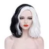 Amazon Nueva Peluca Kuila Negra y Blanca Bruja Kuila cos Peluca Personalizada Blanca Parcial Cabello de Anime