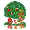 Nuevo Set de Fiesta de Cumpleaños de Dibujos Animados del Grinch Navideño para Niños Platos de Papel, Banderines, Vajilla, Suministros de Decoración