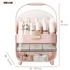 Caja de almacenamiento de cosméticos de lujo, ligera y de gran capacidad, con sentido avanzado, a prueba de polvo, para mascarillas, lápices labiales y productos para el cuidado de la piel.
