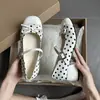 Zapatos Mary Jane dulces de lunares estilo francés para mujer, nuevo modelo 2026, tacón grueso, suela plana, correa única con lazo, zapatos de moda