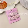 Pinza para el cabello a cuadros estilo coreano universitario para mujer, Nuevo modelo 2026, Pinza Ovalada Bb de Alta Gama, Pinza para Flequillo Lateral, Pasador para Cabello Suelto
