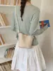 2026 Bolso Tejido Nuevo de Gama Alta, Hecho a Mano 100%, Bolso de Hombro Cruzado, Bolso de Mano Tipo Cubo, Bolso para Teléfono Móvil de Mujer para el Trabajo