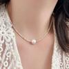 Collar de Perlas Fragmentadas de Plata de Ley S925 Chenheng para Mujer, Pulsera Coreana de Alta Gama para Celebridades de Internet, Moda Geométrica