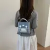 Mochila de Hombro Único para Viajes de Verano 2026 para Mujer, Versátil Mezclilla Moda Coreana Nuevo Estilo Bolso Diario