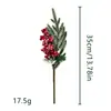 Ramas de piñas artificiales navideñas transfronterizas, copos de nieve, agujas de pino, bayas, ramas de frutos rojos, ramas de decoración navideña, ramo de agujas de pino navideño