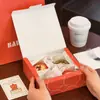 Caja de Empaque para Scones de Queso, Galletas, Mochi, Bagels, Caja para Llevar Madeleines, Caja de Empaque para Horneados, Venta al por Mayor Comercial