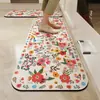 Nuevos Felpudos de Cocina Estilo Étnico, Lavables, Absorbentes de Agua, Absorbentes de Aceite, Felpudos Antideslizantes, Felpudos de Tierra de Diatomeas Resistentes a Manchas