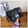 Bolso de Cadena Acolchado Transfronterizo para Mujer 2025 Nuevo Verano Nicho Un Solo Hombro Bandolera Trendy Bolso Cuadrado Pequeño Este Año
