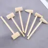 Martillo de Madera de Punta Martillo de Cabeza Plana Se Puede DIY Juguete de Cumpleaños para Niños Mini Martillo Decoración