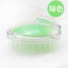 Cepillo Masajeador para Lavado de Cabello de Celebridad de Internet, Cepillo Transparente de Cristal, Herramienta Peine Masajeador Universal de Meridianos de Silicona para Lavado de Cabello y Cabeza