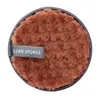 Nuevo en stock borla de maquillaje de terciopelo de doble cara transparente para quitar maquillaje de agua redonda piña cuadros algodón esponja borla limpiadora perezosa venta al por mayor